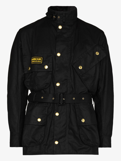 Shop Barbour International Original Mantel In Black