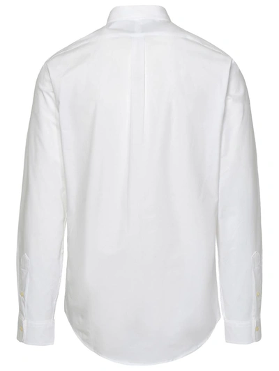 Shop Polo Ralph Lauren White Stretch Cotton Shirt