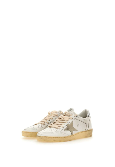 Shop Golden Goose "ball Star Double Quarter"  Leather Sneakers In White