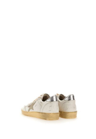 Shop Golden Goose "ball Star Double Quarter"  Leather Sneakers In White