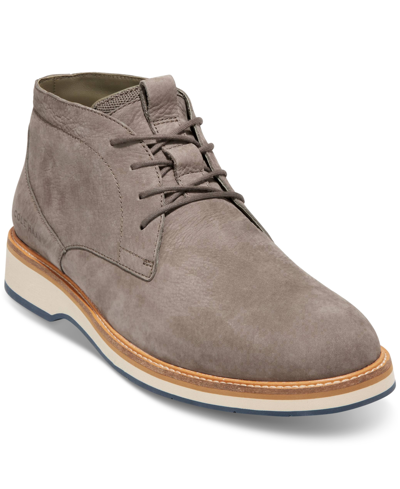 Shop Cole Haan Men's Osborn Grand 360 Chukka Boot In Morel Nubuck,oat,navy Blazer