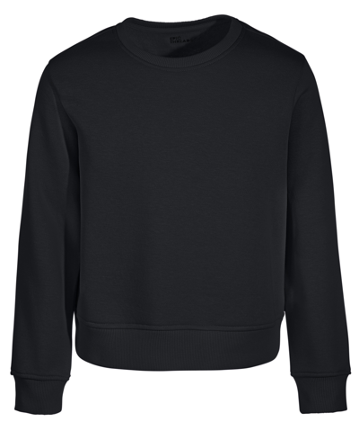 Shop Epic Threads Big Girls Fleece Crewneck Sweatshirt, Created For Macy's In Deep Black