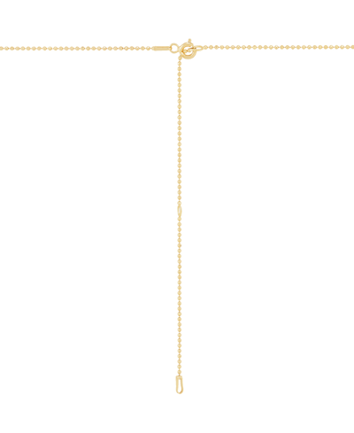 Macy's Diamond Mary Pendant Necklace (1/10 Ct. T.w.) In 14k Gold-plated Sterling Silver, 16" + 4" Extender In Gold-plated Sterling Silver
