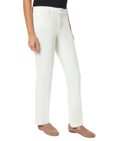Shop Jones New York Women's Lexington Straight-leg Pants In Jones White