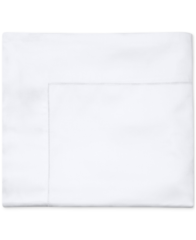 Sferra Fiona Sateen Cotton Flat Sheet, King In White