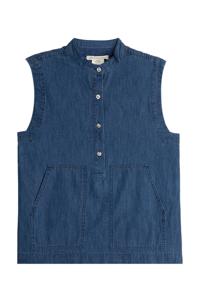 Marc By Marc Jacobs Denim Blouse In Blue
