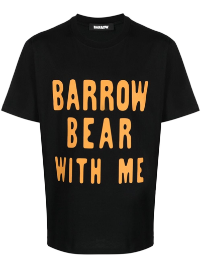 Shop Barrow Cotton T-shirt In Black  