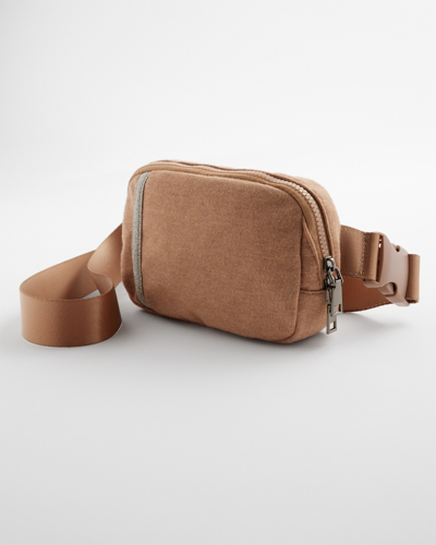 Shop Chico's Cashmere Blend Crossbody Bag In Brown |  In Faux Camel Heather