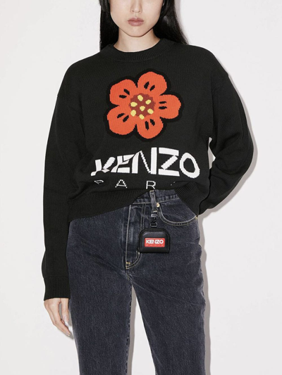 Shop Kenzo Boke Flower-intarsia Knit Jumper