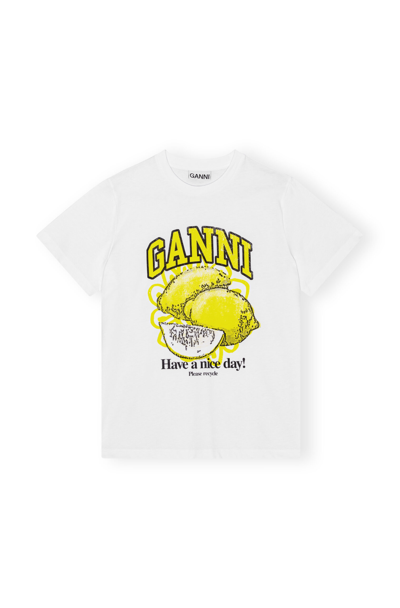 Shop Ganni Lemon Print T-shirt