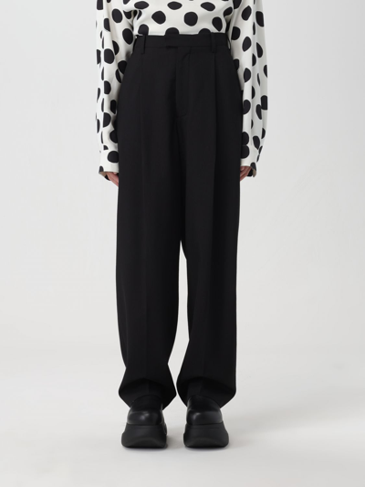 Shop Marni Wool Pants In Black