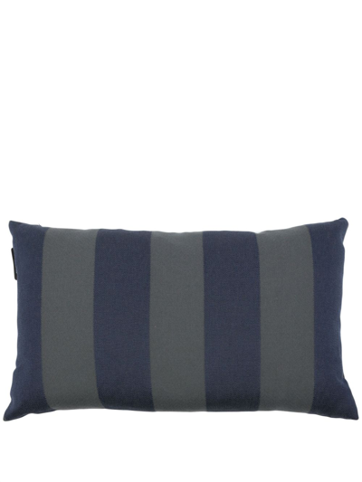 Shop Kvadrat Grey Reflex Stripe Cushion In Blue