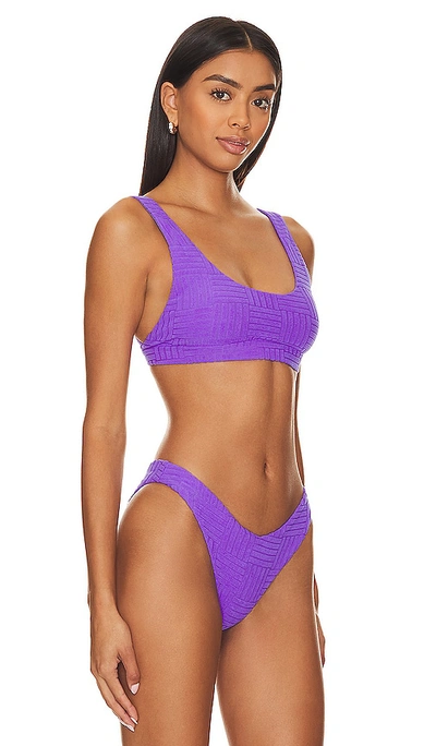 Beach Riot Peyton Bikini Top In Ultra Violet