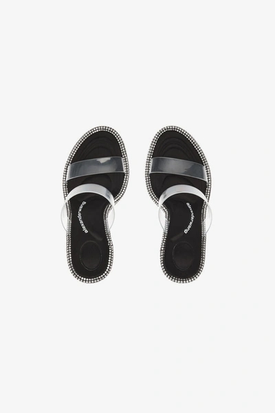 Shop Alexander Wang Women Kira 85 Slide Sandal In 001 Black