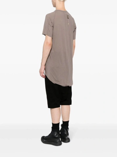 Shop Boris Bidjan Saberi Men Ts2.1 Slim Fitting Object Dyed T-shirt In Carbon Grey
