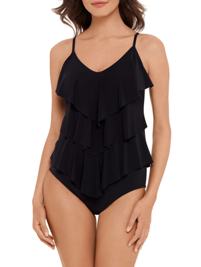 Shop Magicsuit Swim, Plus Size Women's Rita One-piece Swimsuit In Black