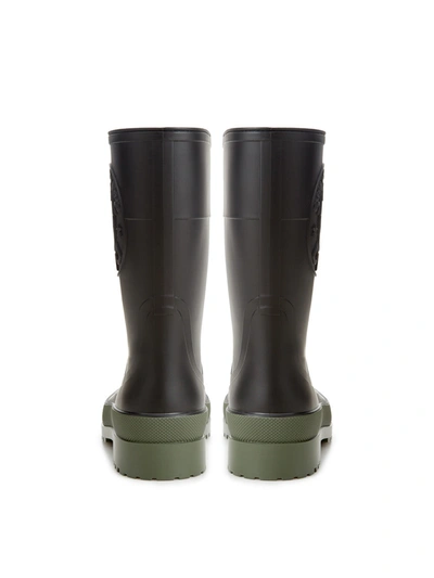Shop Dior Rubber Black Boots With Women's Logo
