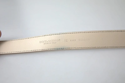 Shop Dolce & Gabbana Chic Beige Italian Leather Men's Belt