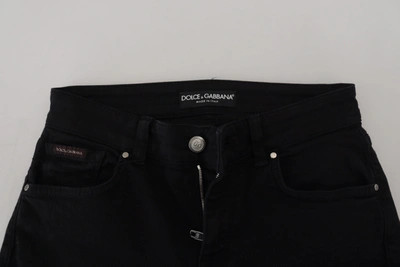 Shop Dolce & Gabbana Chic Black Denim Pants – Timeless Women's Elegance