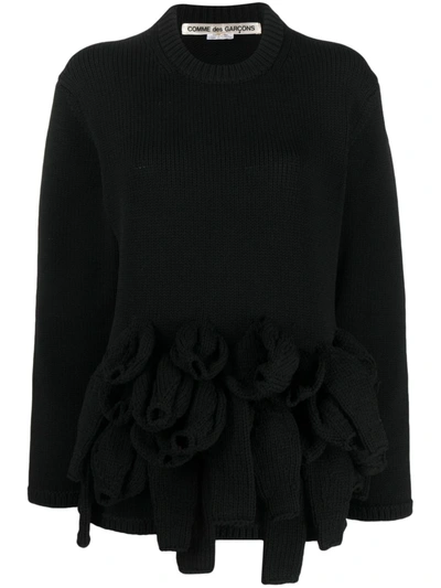 Shop Comme Des Garçons Comme Des Garcons Women Organic Tubes Chunky Sweater In Black