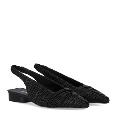 Shop Halmanera Fold Black Slingback Ballet Flat Shoe