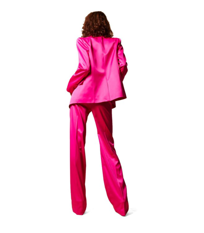 Shop Aniye By Tina Fuchsia Wide Leg Trousers In Pink