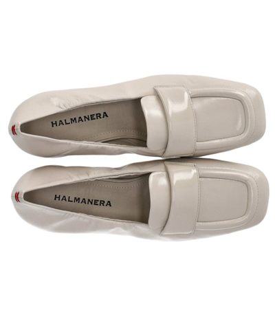 Shop Halmanera Glaze Light Beige Loafer In Grey