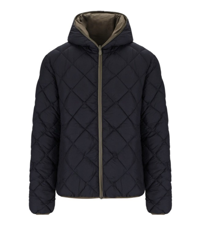 Shop Save The Duck Lamium Beige Reversible Hooded Jacket In Brown