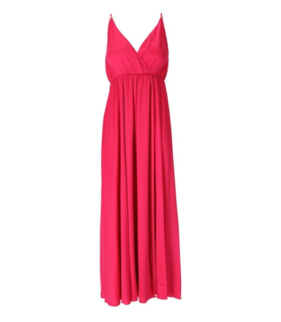 Shop Aniye By Eda Fuchsia Long Dress In Red