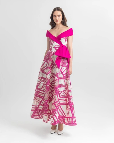 Shop Gemy Maalouf Sequins Midi Dress - Midi Dresses In Pink