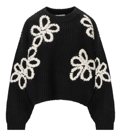 Shop Essentiel Antwerp Eschew Black Crewneck Jumper