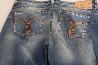 Shop Fiorucci Blue Washed Mid Waist Slim Fit Denim Women's Jeans