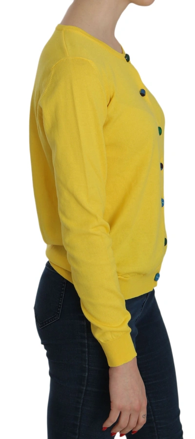 Shop Jucca Radiant Yellow Cotton Women's Sweater