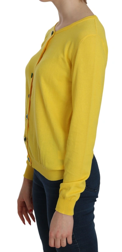 Shop Jucca Radiant Yellow Cotton Women's Sweater