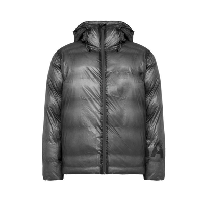 Shop Rains Kevo Hooded Puffer Jacket In Grey