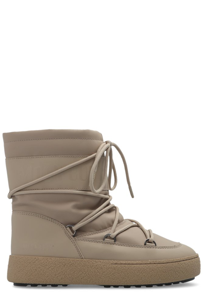 Shop Moon Boot Ltrack Snow Boots In Beige