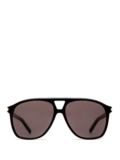Shop Saint Laurent Eyewear Aviator Sunglasses In Black