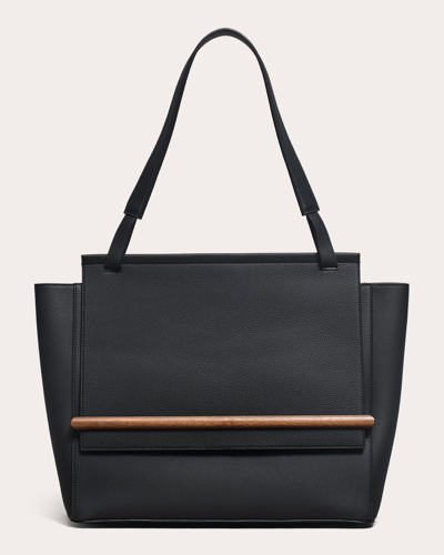 Shop Mas Women's Nine To Nine Shoulder Bag In Black