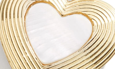 Shop Baublebar Heart Drop Earrings In Gold
