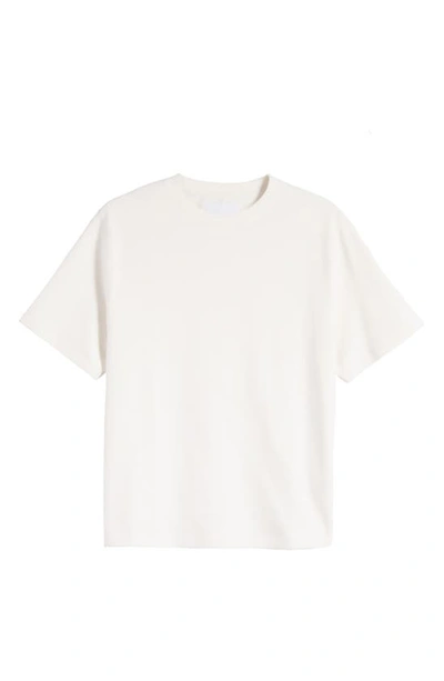 Shop Wax London Dean Boxy Textured Organic Cotton T-shirt In Ecru