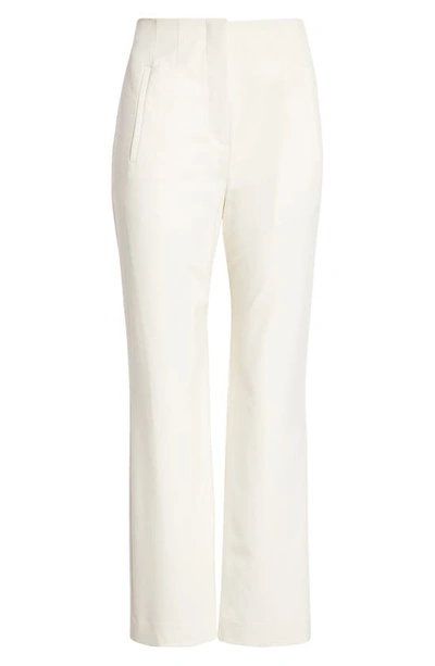 Shop Veronica Beard Stila Crop Pants In Off White