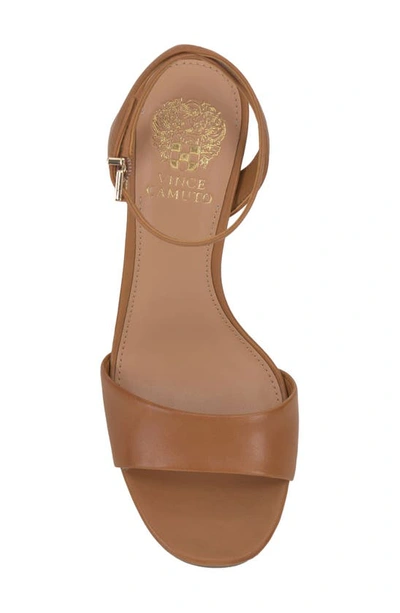 Shop Vince Camuto Pendry Ankle Strap Platform Sandal In Golden Walnu Brnlea
