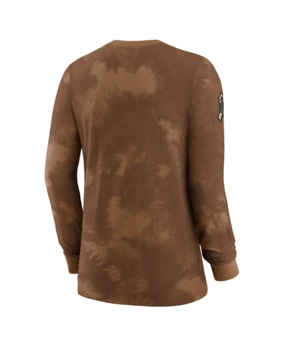 Nike Brown Cleveland Browns 2023 Salute To Service Long Sleeve T-shirt In Brown