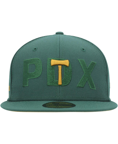 New Era Green Portland Timbers Kick Off 59fifty Fitted Hat In Green