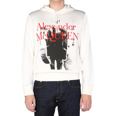 Shop Alexander Mcqueen Hoodie Logo Sweatshirt