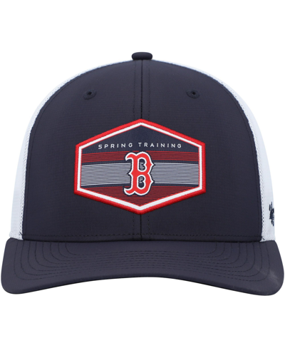 47 Brand Men's ' Navy, White Boston Red Sox Spring Training Burgess Trucker Snapback Hat In Navy,white