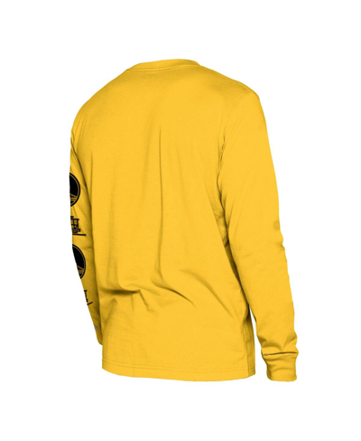 Shop New Era Men's  Yellow Golden State Warriors 2023/24 City Edition Long Sleeve T-shirt