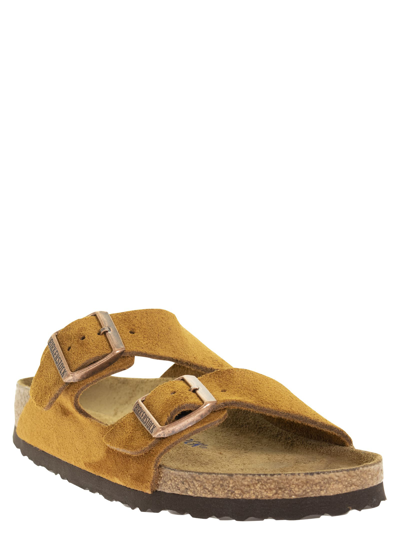 Shop Birkenstock Arizona Suede Leather Slipper