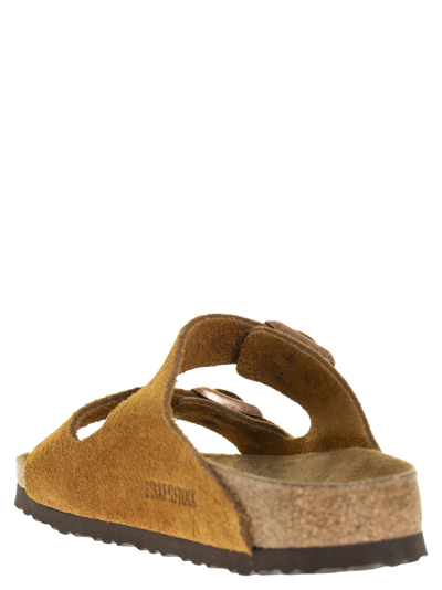 Shop Birkenstock Arizona Suede Leather Slipper