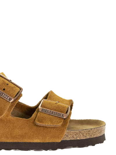 Shop Birkenstock Arizona Suede Leather Slipper